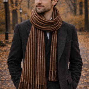 Écharpe lignée - Alpaca d'Ave